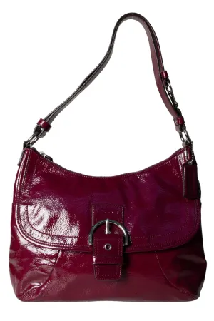 Deep Purple Patent Bag