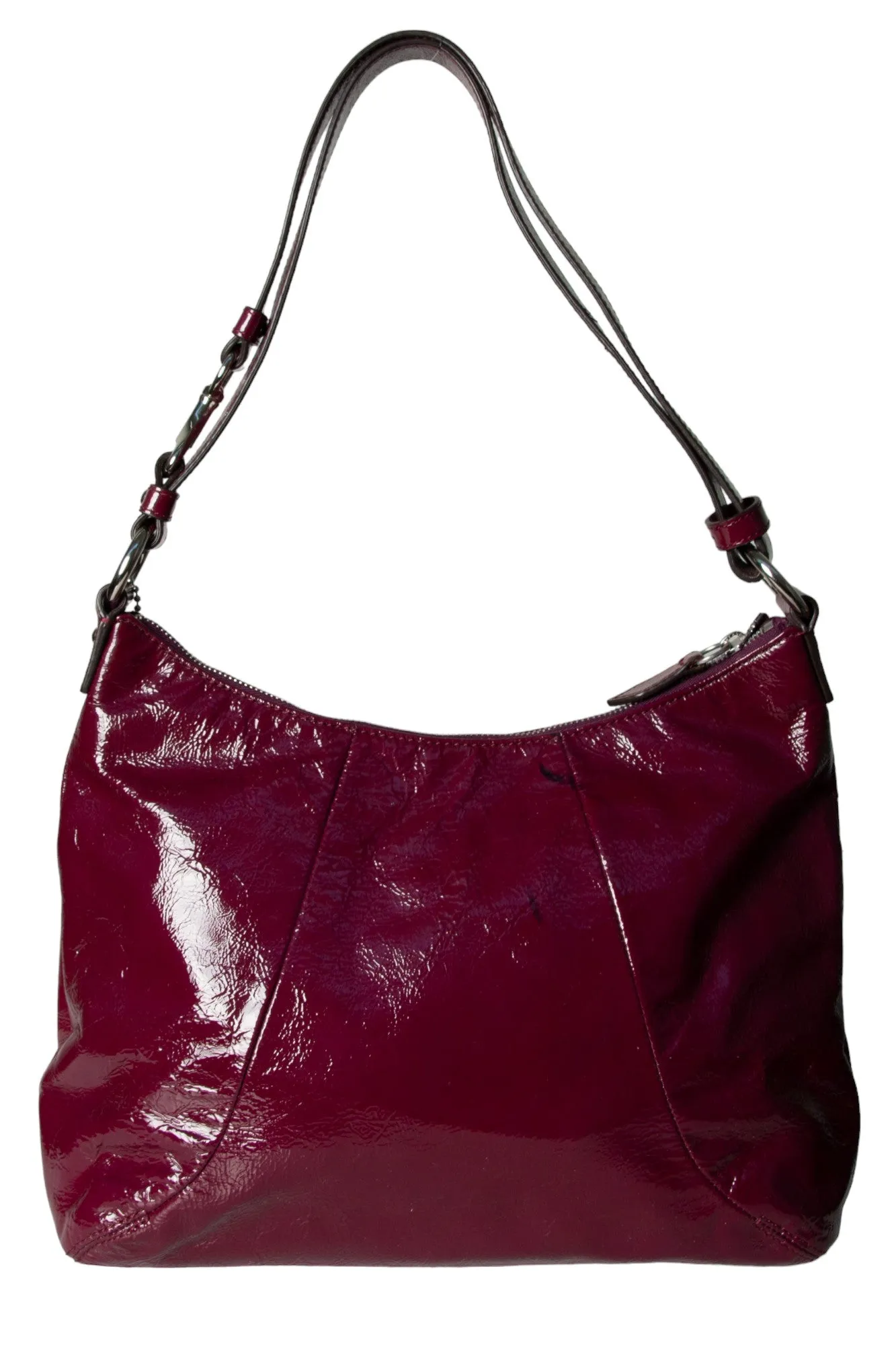 Deep Purple Patent Bag