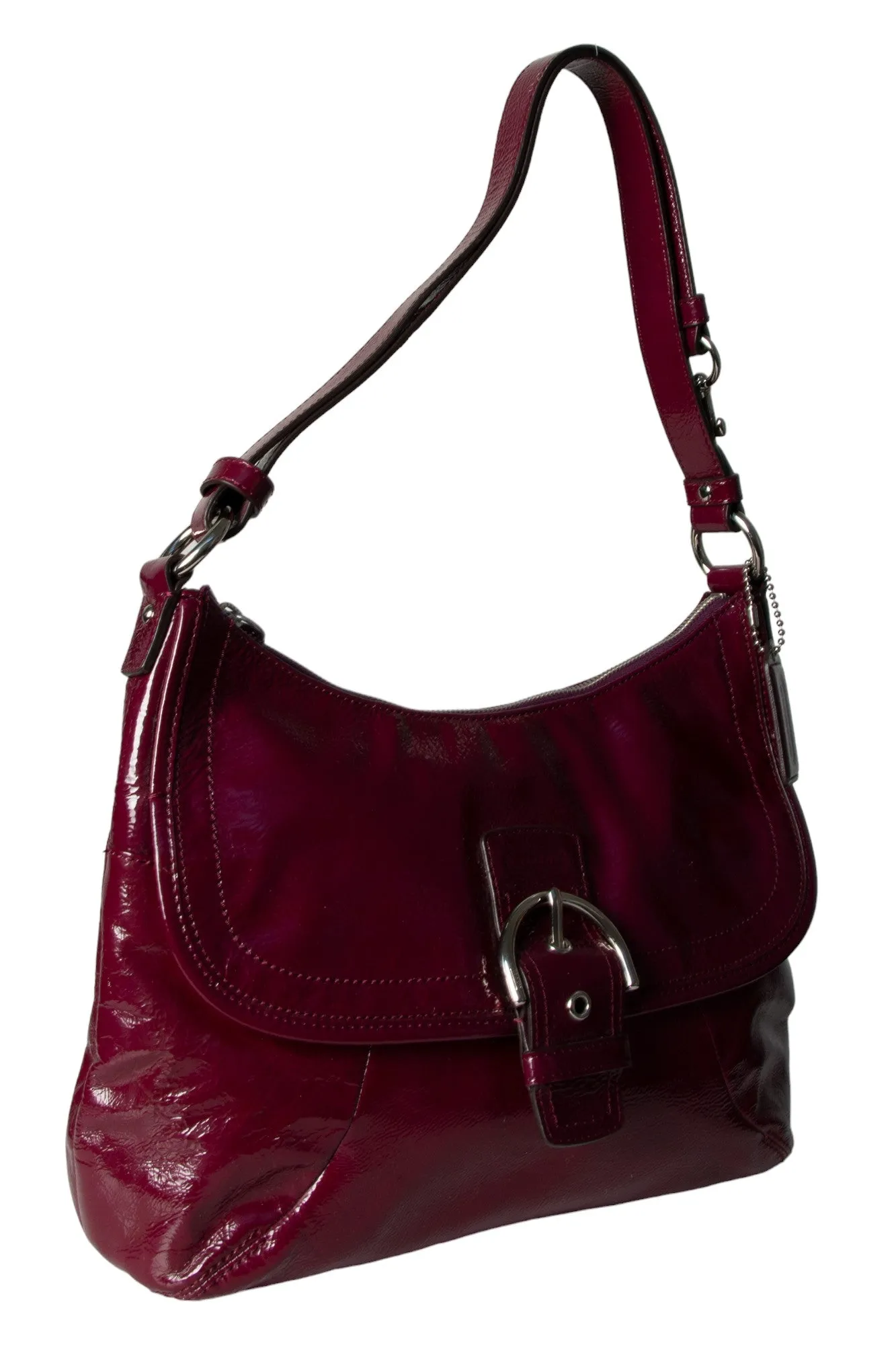 Deep Purple Patent Bag
