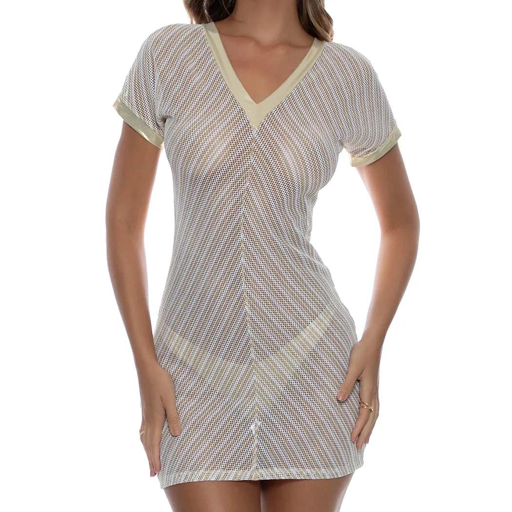 DESERT BABE - Vneck Bodycon Dress