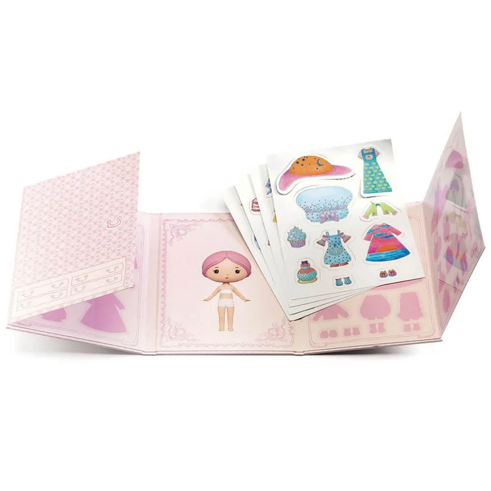 Djeco Tinyly Miss Lilypink  Removable Sticker Set