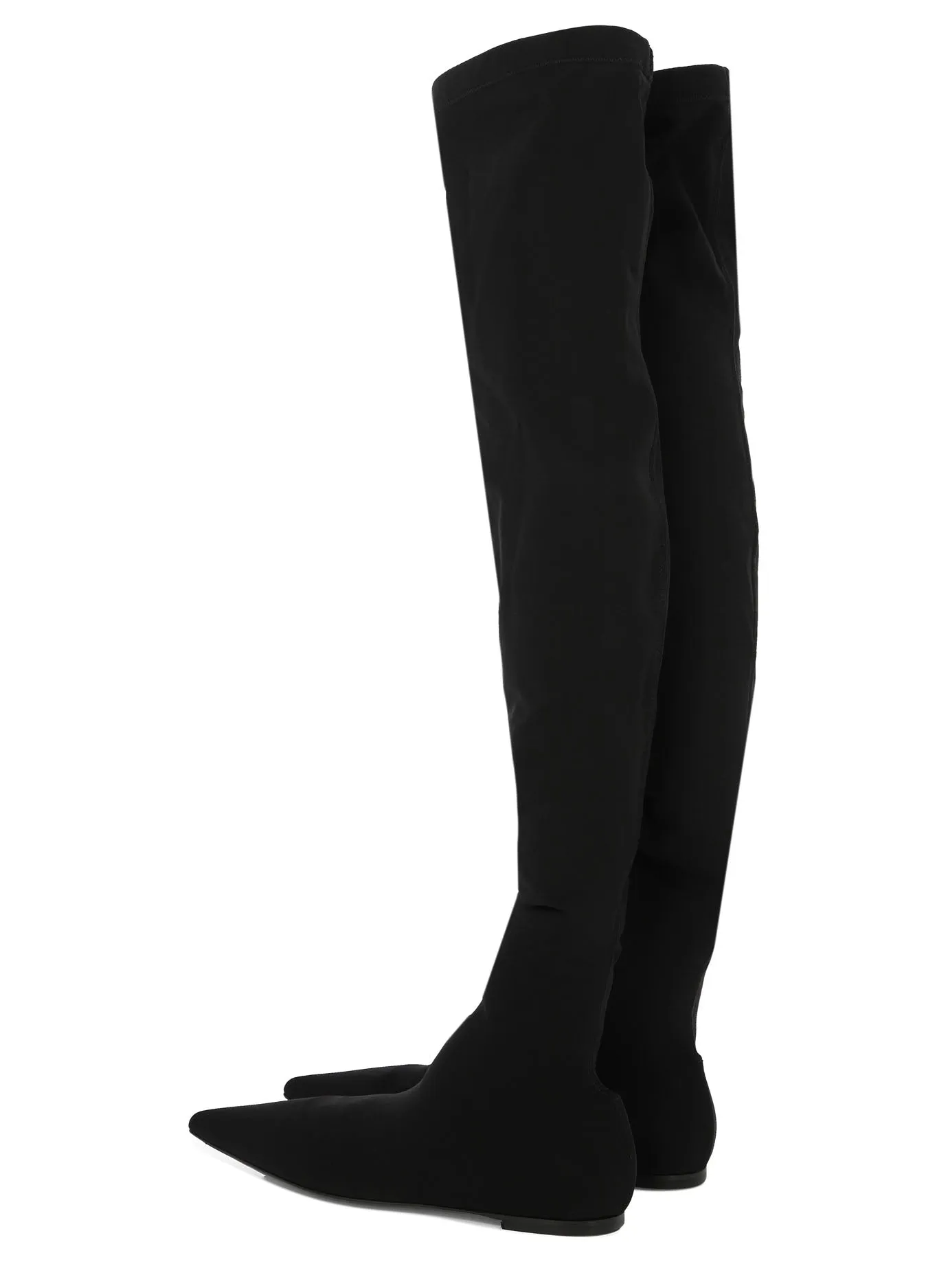 DOLCE & GABBANA Stretch T-Shirt Over-the-Knee Boots
