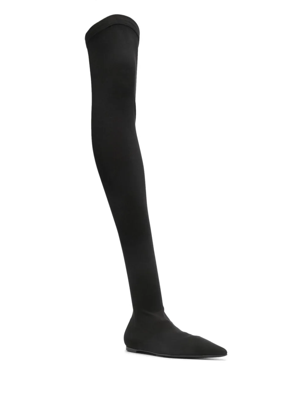DOLCE & GABBANA Stretch T-Shirt Over-the-Knee Boots