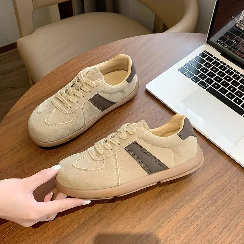 Fashion Trend Women's Casual Shoes College Style Wide Toe Soft Comfortable Flat Shoes Outdoor Casual Sports Shoes