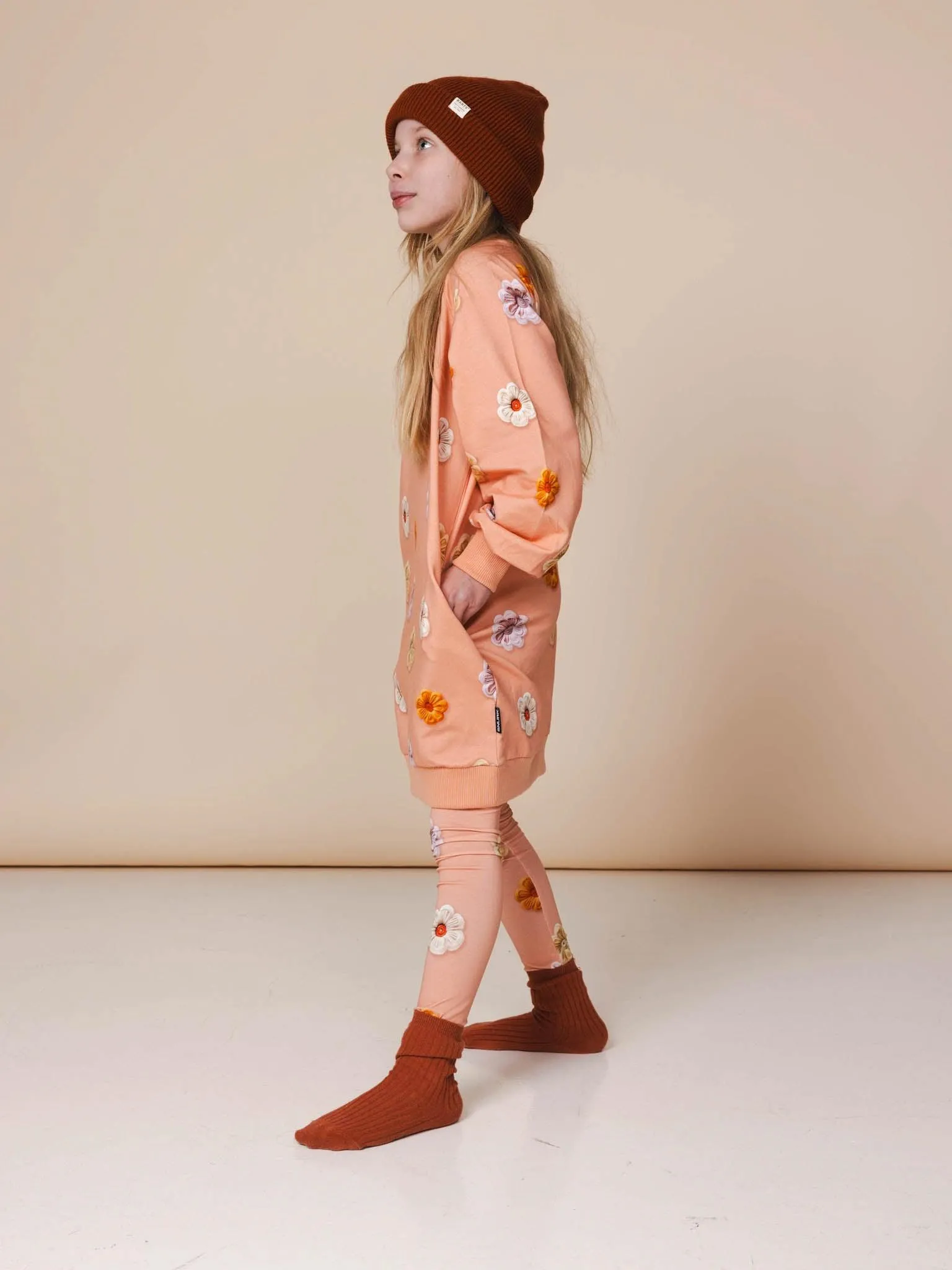 Flower Power Sweater Dress en Legging set Kids