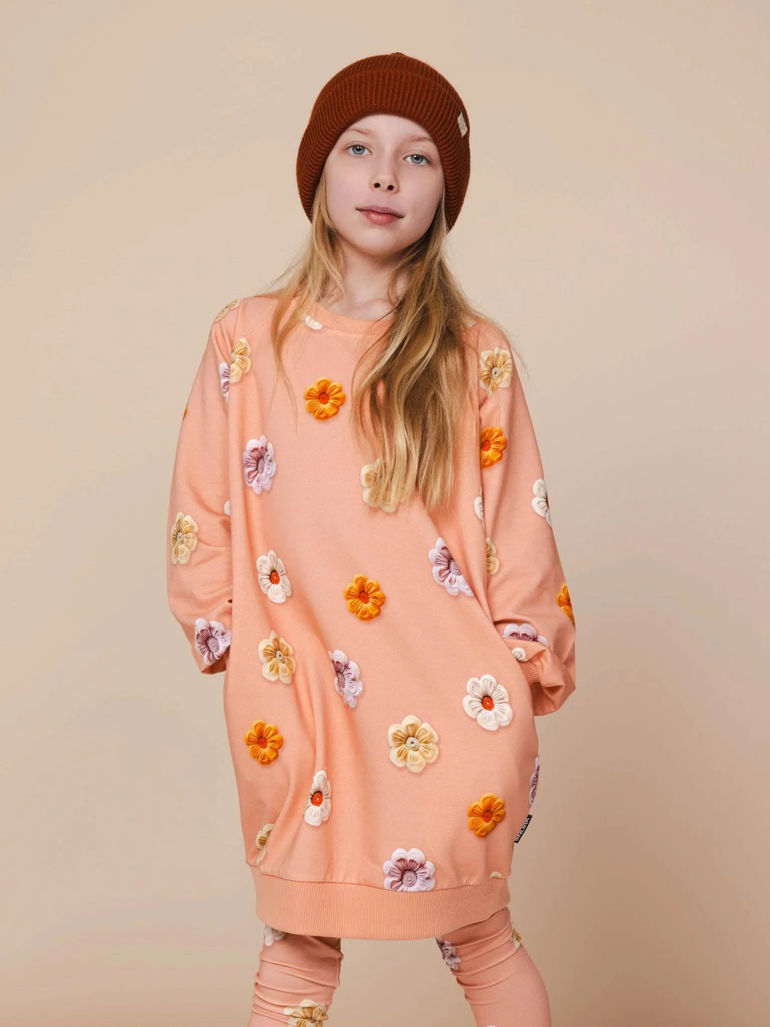 Flower Power Sweater Dress en Legging set Kids