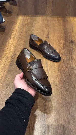 Front Tassel Business Leather Shoes