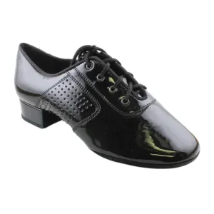 Galex 1110 Oxford Flexi, Black Patent Leather, Boys' Standard Dance Shoes
