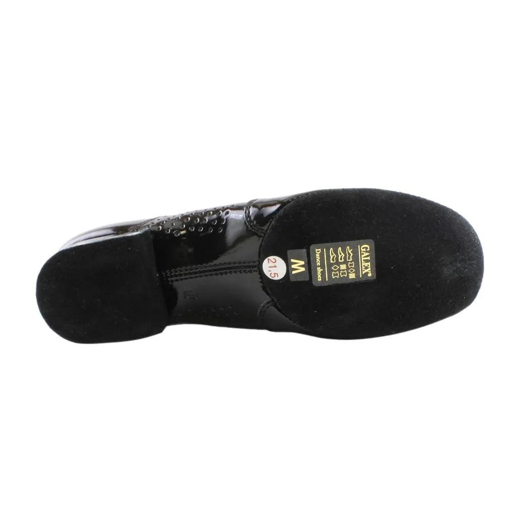 Galex 1110 Oxford Flexi, Black Patent Leather, Boys' Standard Dance Shoes