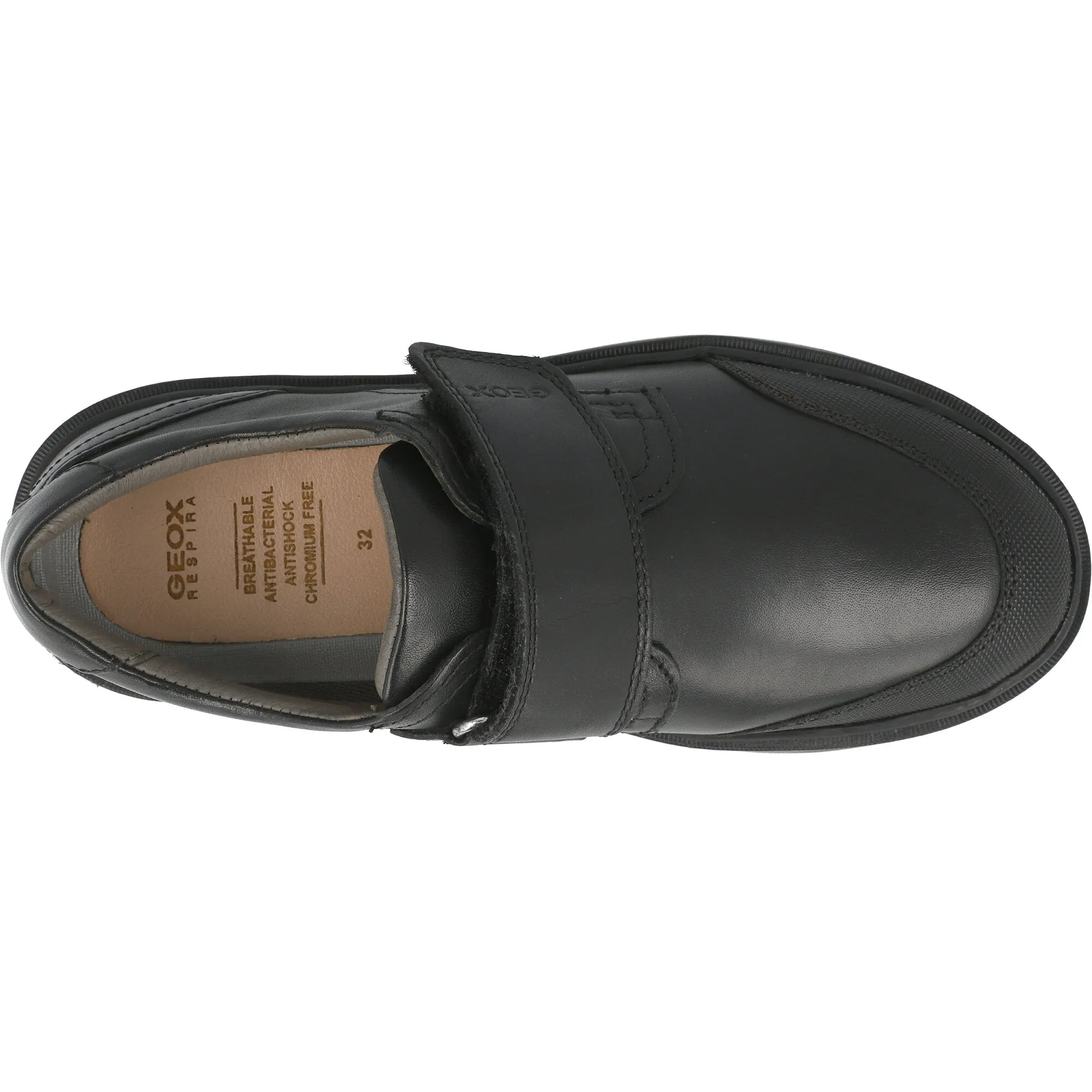 Geox Riddock Black Boys Formal Shoe