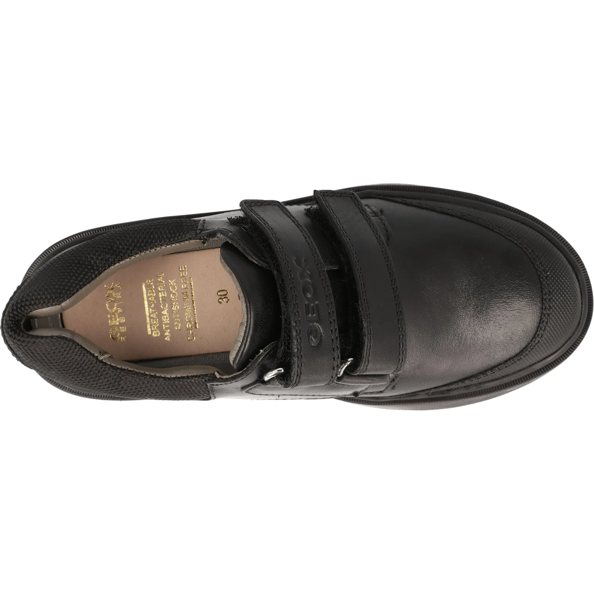 Geox Riddock Black Boys Formal Shoes