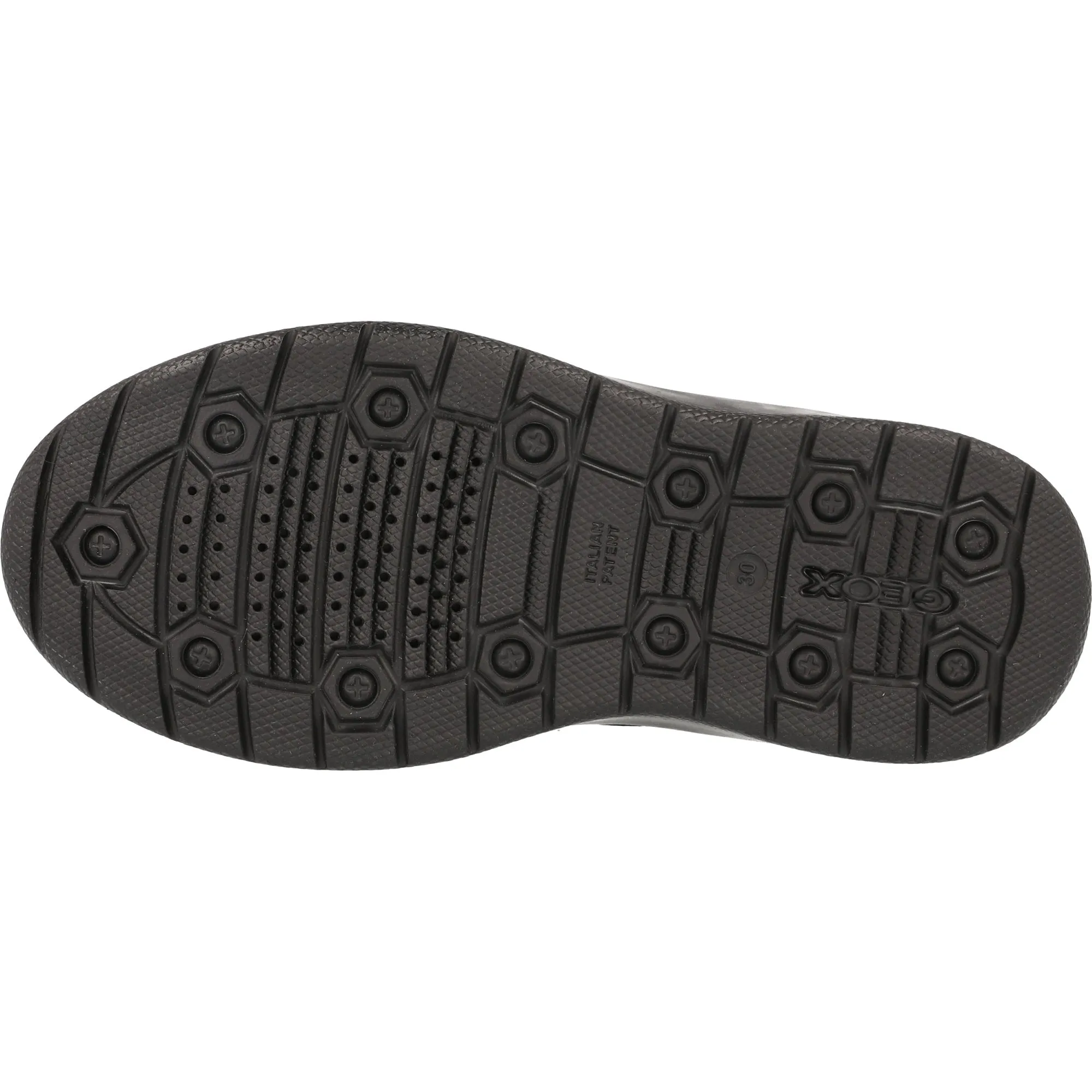 Geox Riddock Black Boys Formal Shoes