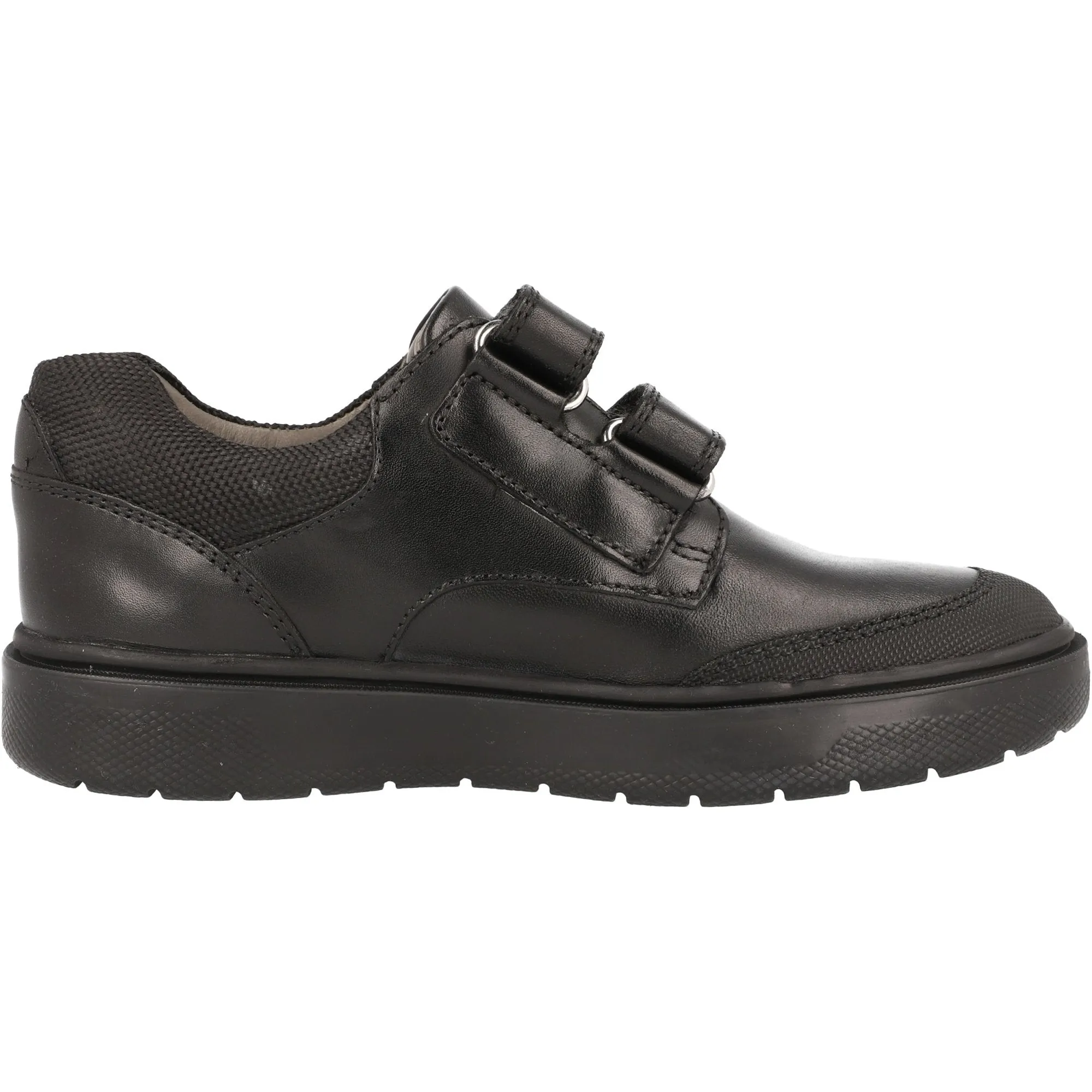 Geox Riddock Black Boys Formal Shoes