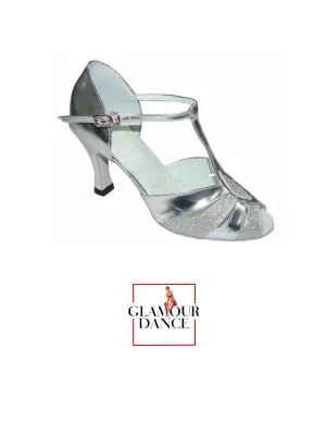 Glamourdance - Nakita Silver 2.5" Heel