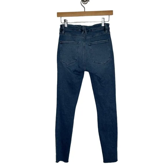Good American | Good Legs Frayed Hem in Blue 430 26/2