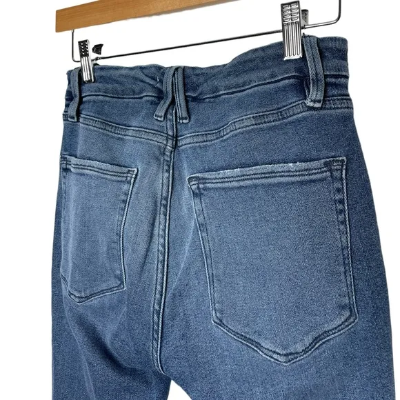Good American | Good Legs Frayed Hem in Blue 430 26/2