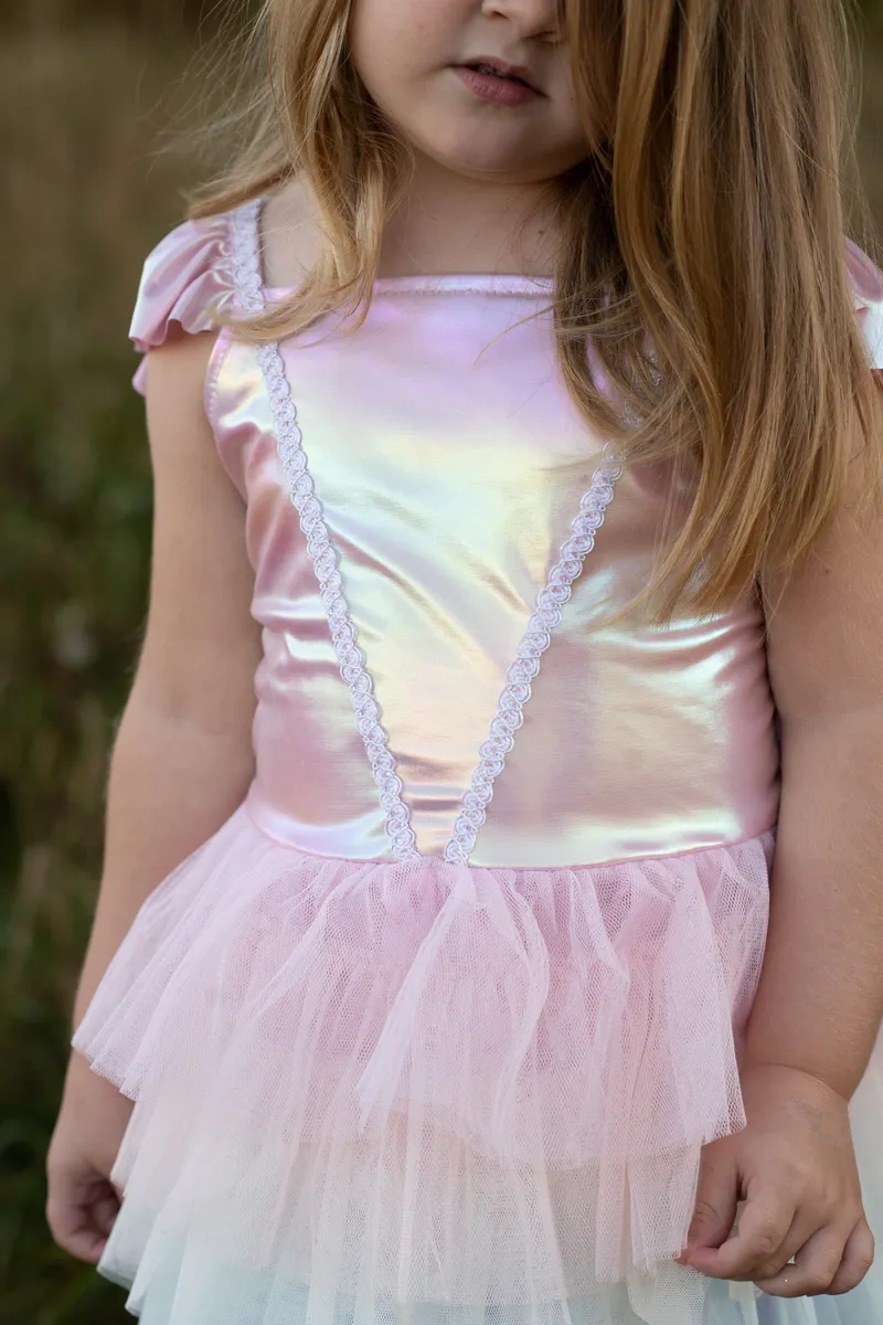 Great Pretenders Rainbow Ruffle Tutu Dress, Pink/Multi, Size 5-6