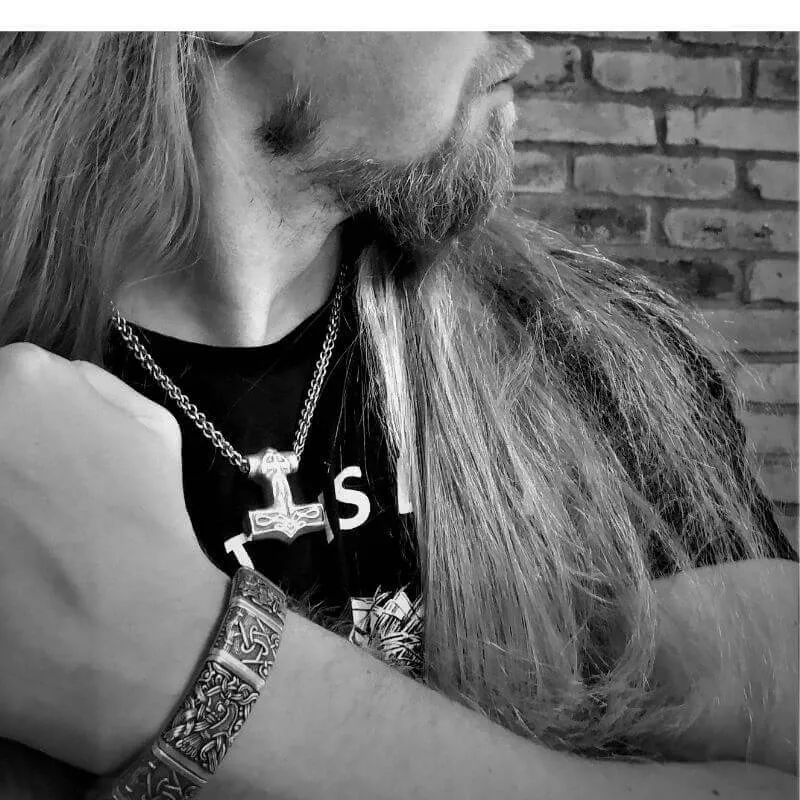 Handcrafted Leif Viking Bracelet