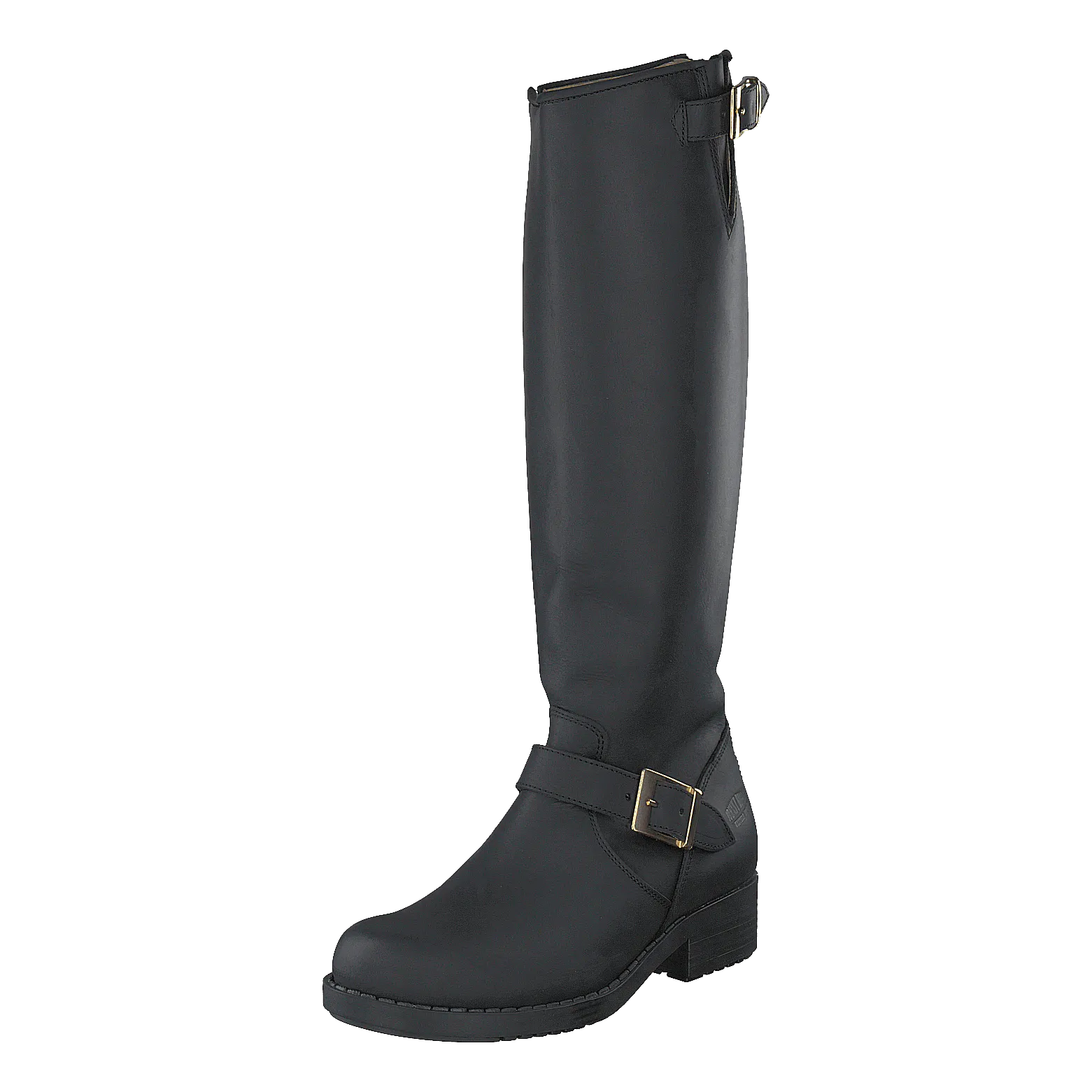 High Zip Back Black Shiny Gold