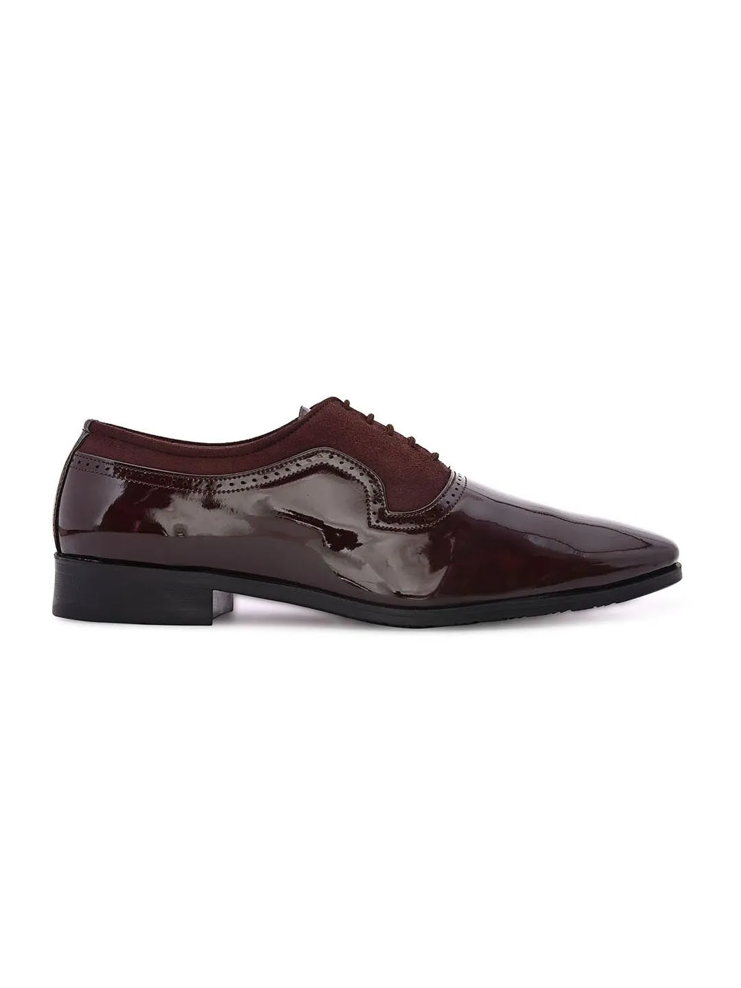 Hydes N Hues Men Brown Solid Formal Derbys