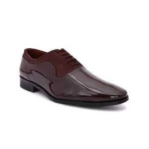 Hydes N Hues Men Brown Solid Formal Derbys