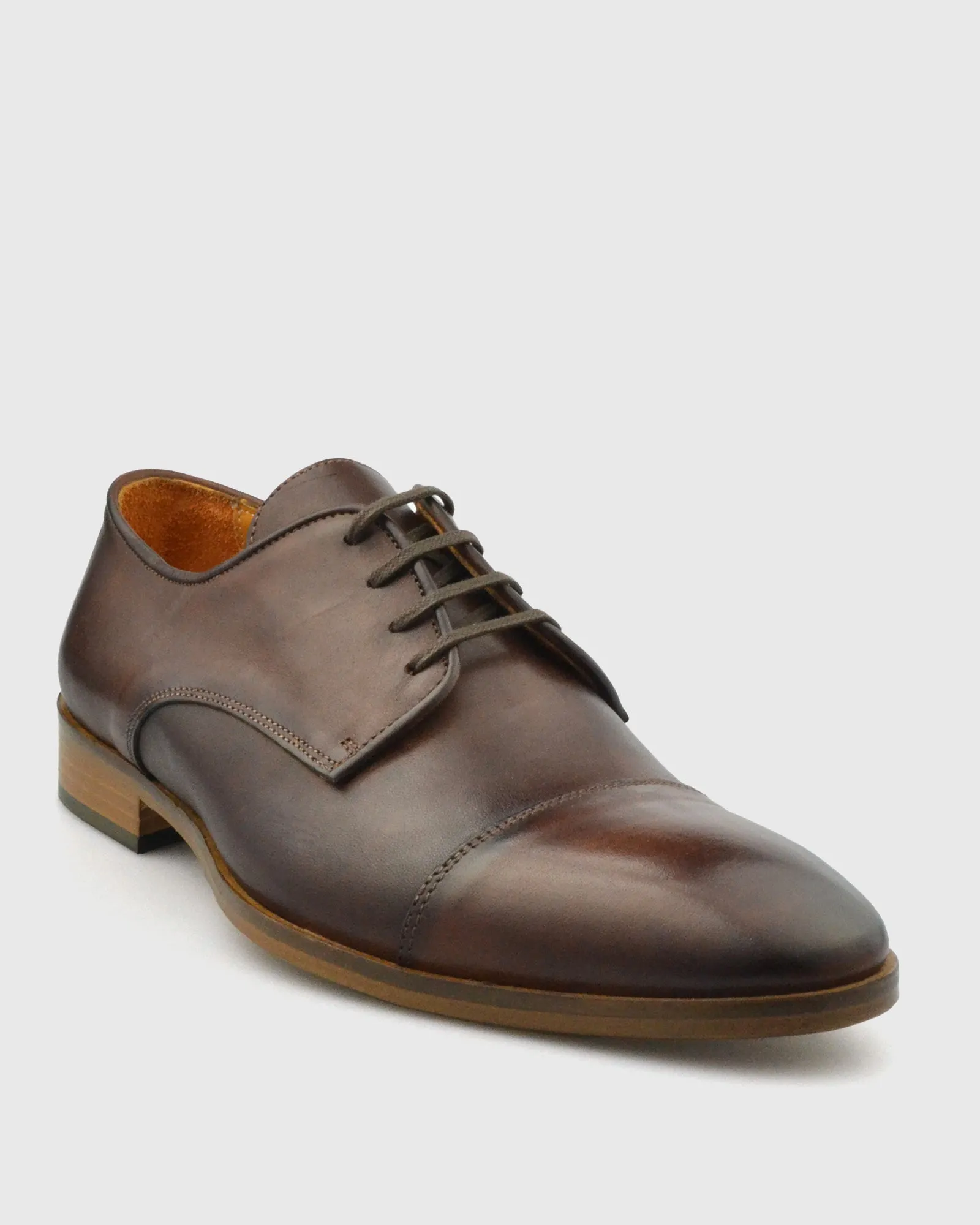 IMASCHI W233371 DERBY LACE TOE CAP BRANDY SHOE