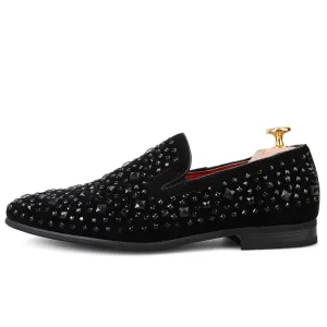 Inner Increase Rhinestone Casual Men's Shoes Korean Style Trendy Youth Trendy Shoes