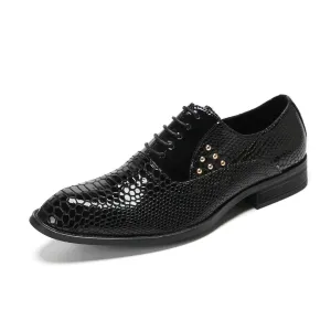 Italian men's shoes patent leather British style wedding shoes men's business dress leather shoes cowhide pointed bright leather derby shoes tide