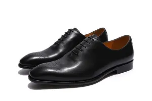 Italian Style Handmade Genuine Calf Leather Oxford Shoes