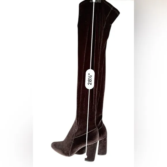Jeffrey Campbell Brown Over-the-Knee Boots