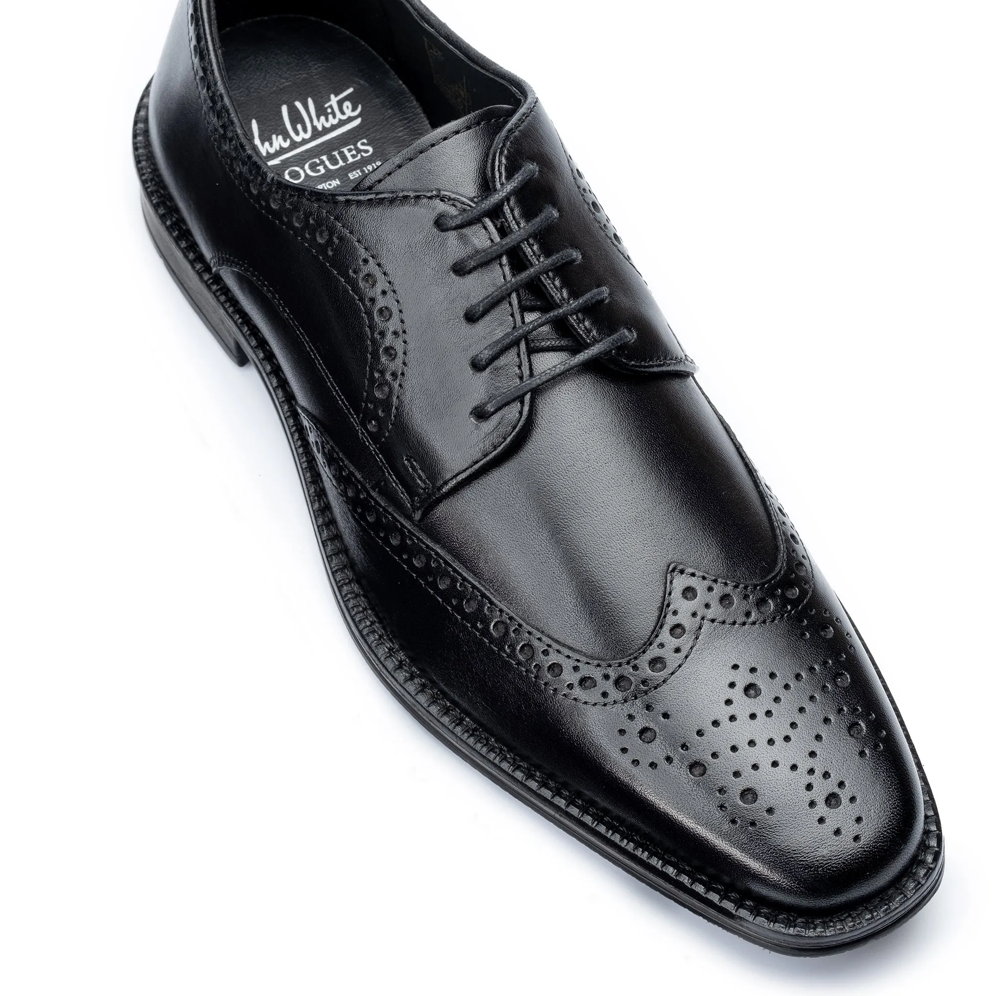 Jermyn Black Derby Shoes