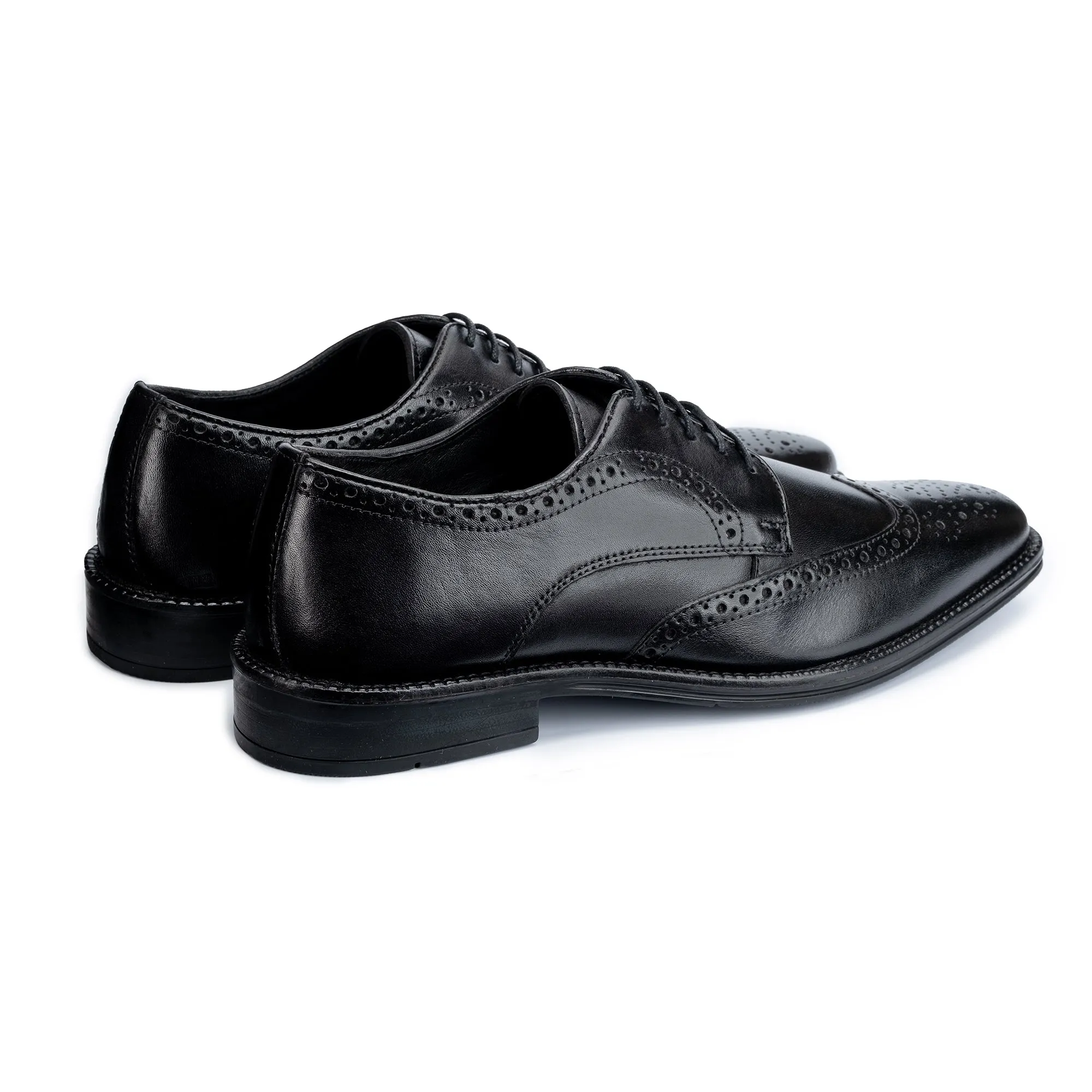 Jermyn Black Derby Shoes