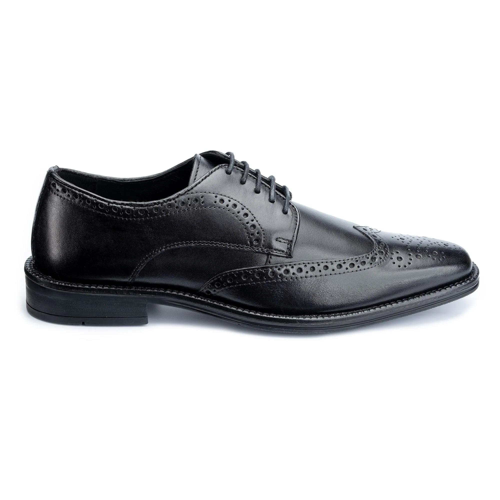 Jermyn Black Derby Shoes
