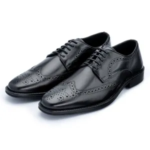 Jermyn Black Derby Shoes