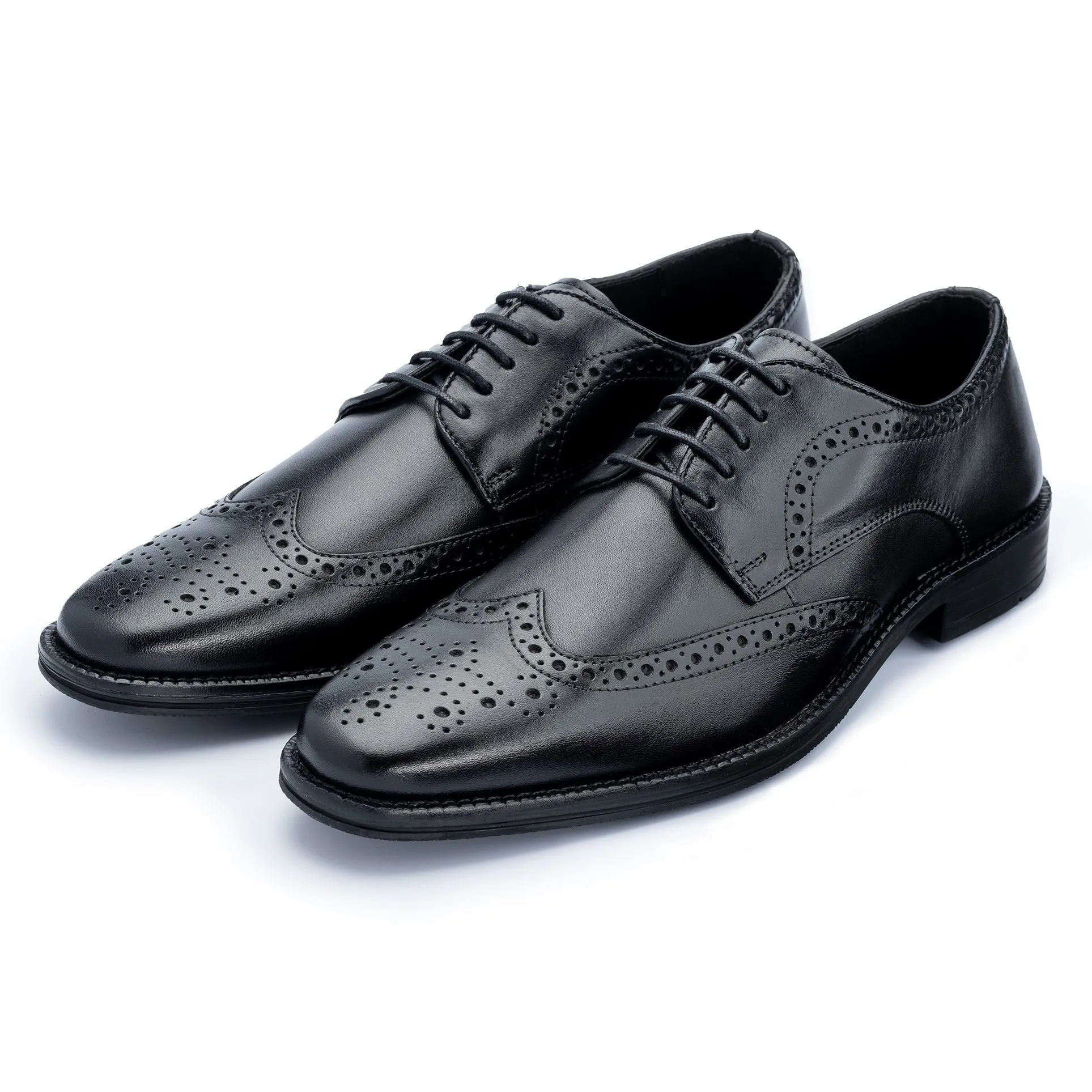 Jermyn Black Derby Shoes