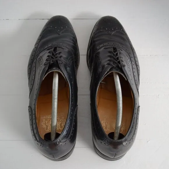 Johnston &amp; Murphy Waverly Wingtip Lace Up Black Men’s 11