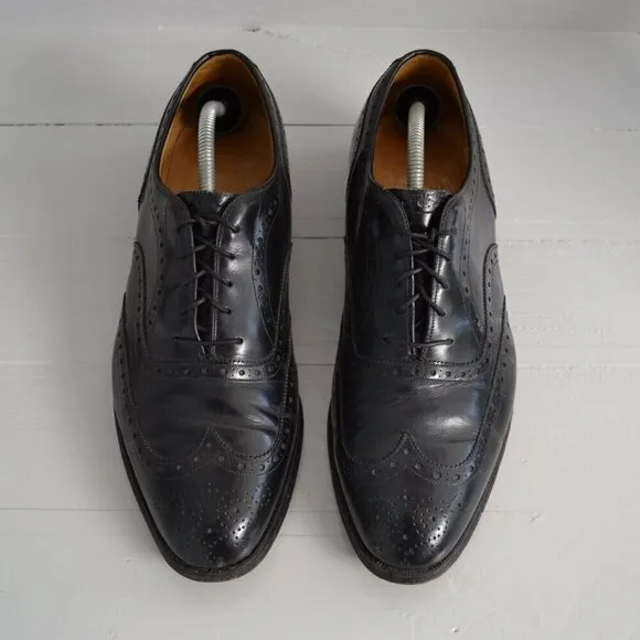 Johnston &amp; Murphy Waverly Wingtip Lace Up Black Men’s 11