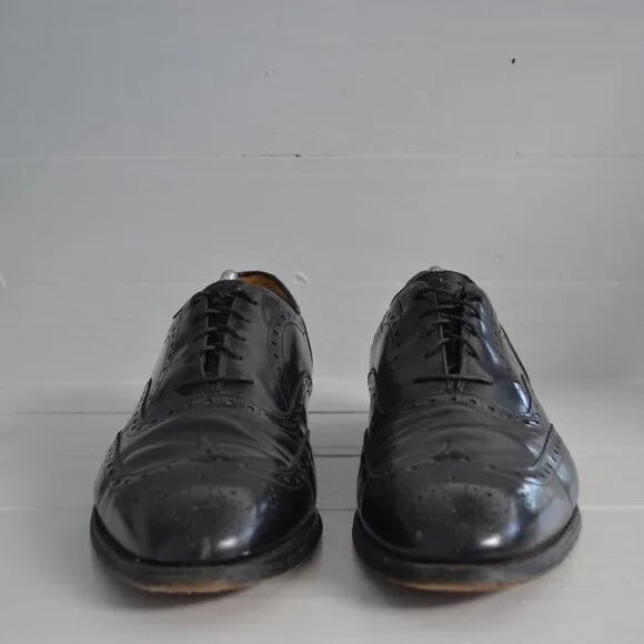 Johnston &amp; Murphy Waverly Wingtip Lace Up Black Men’s 11