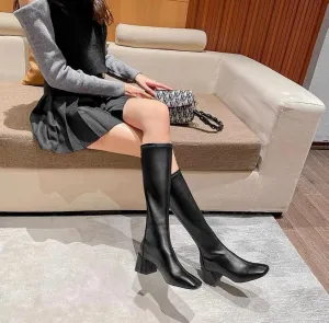 Jolene knee high leather boots