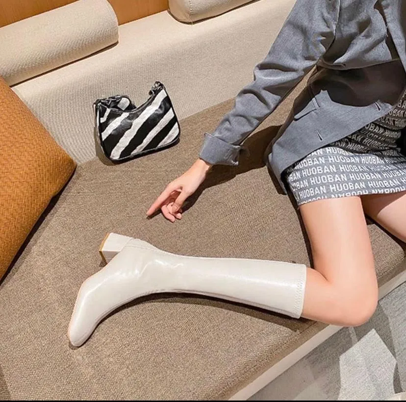Jolene knee high leather boots