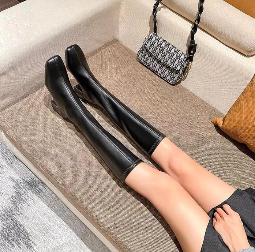 Jolene knee high leather boots