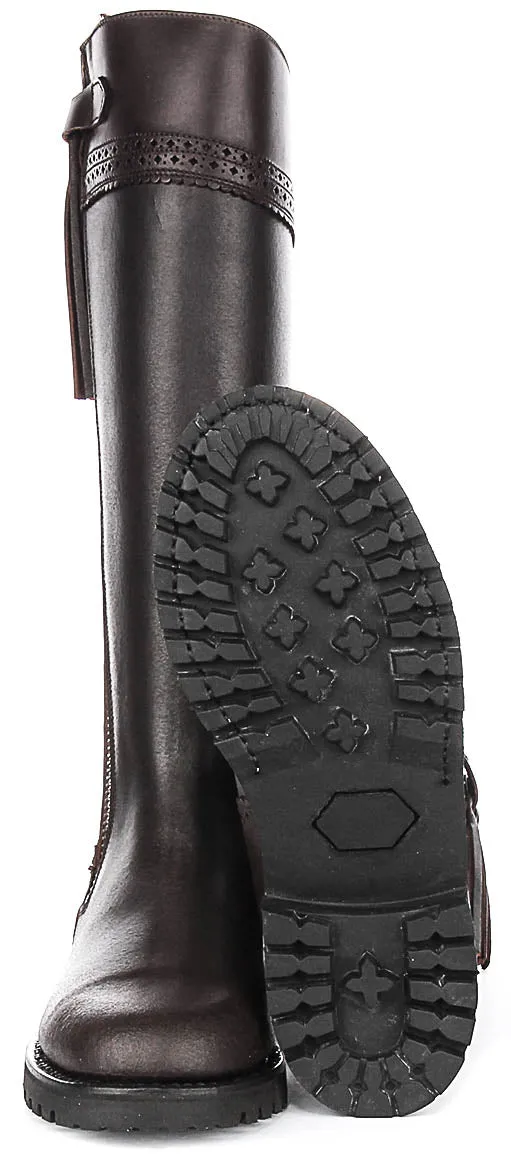 Justinreess England Valentina Leather In Brown For Women