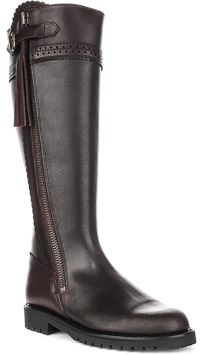 Justinreess England Valentina Leather In Brown For Women