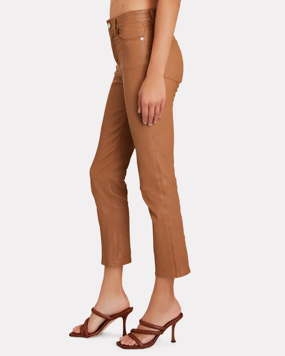 Le High Slim-Straight Leather Pants
