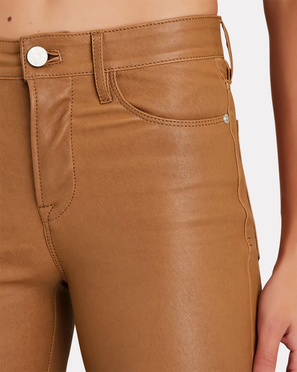 Le High Slim-Straight Leather Pants