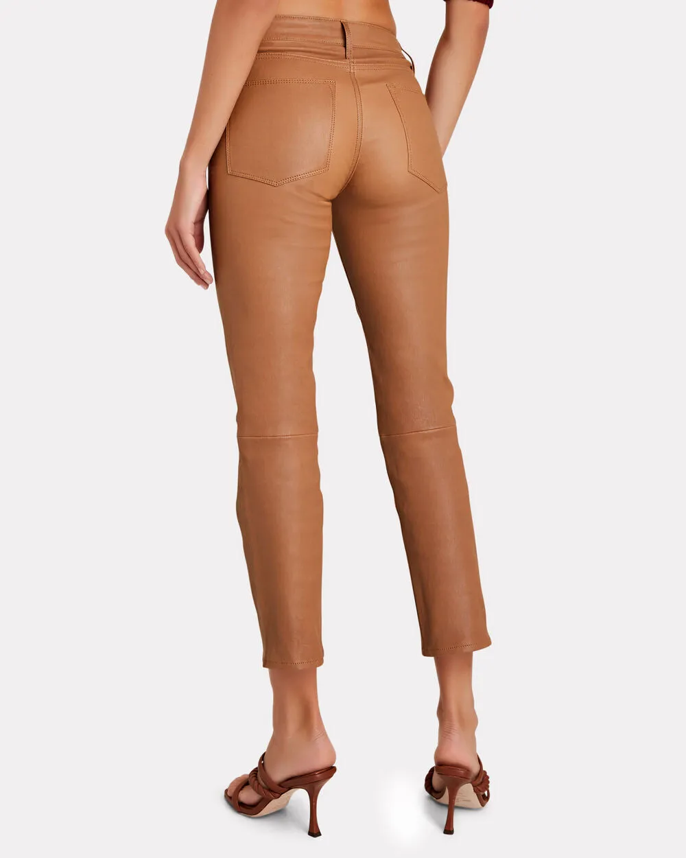 Le High Slim-Straight Leather Pants
