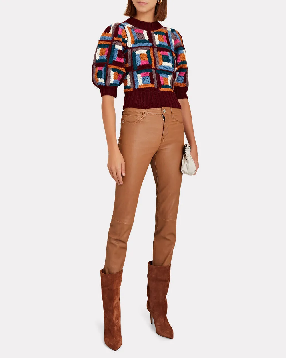 Le High Slim-Straight Leather Pants
