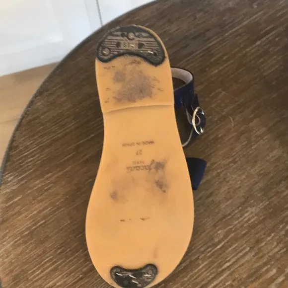 Little girls navy Jacadi Sandal size 27 EU