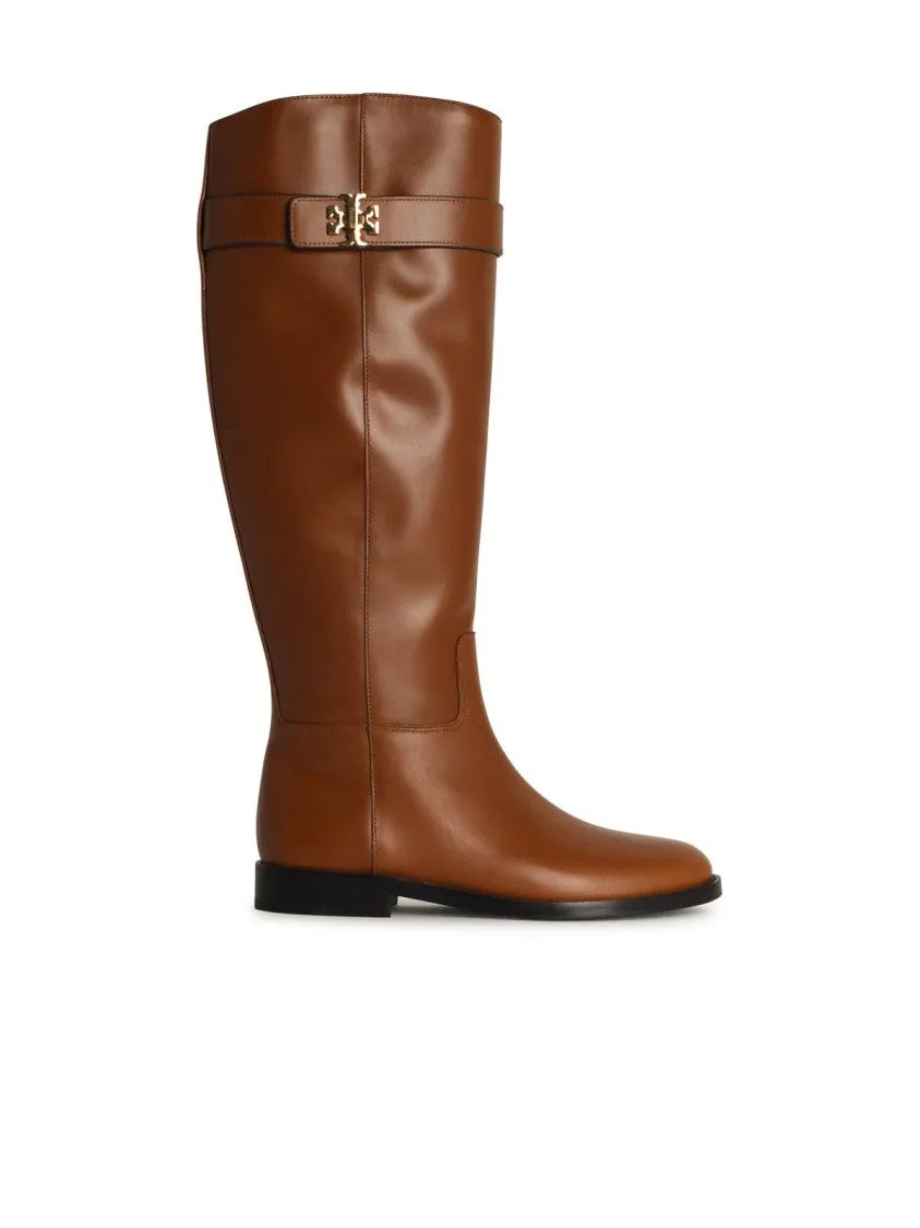 Lock Ridin' Brown Leather Boots