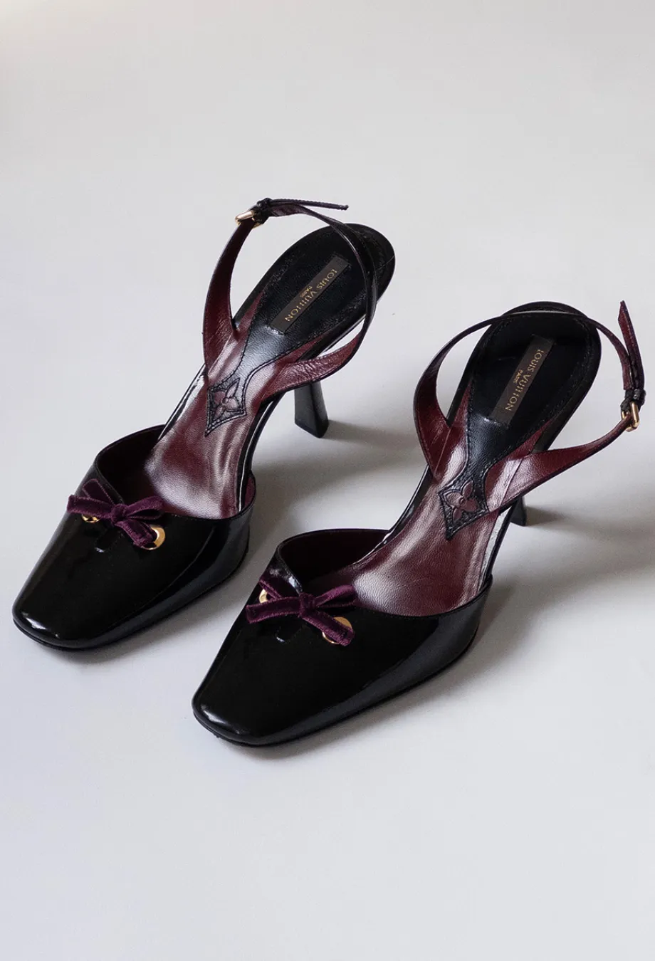 Louis Vuitton Vintage Plum Heels